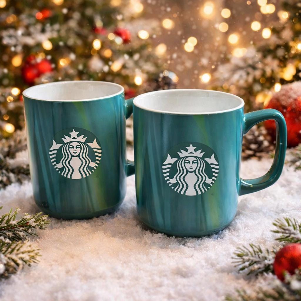 Starbucks Holiday Mug Set: 2022 Christmas Collection, 15 oz (Set of 2) | Little Joy Market