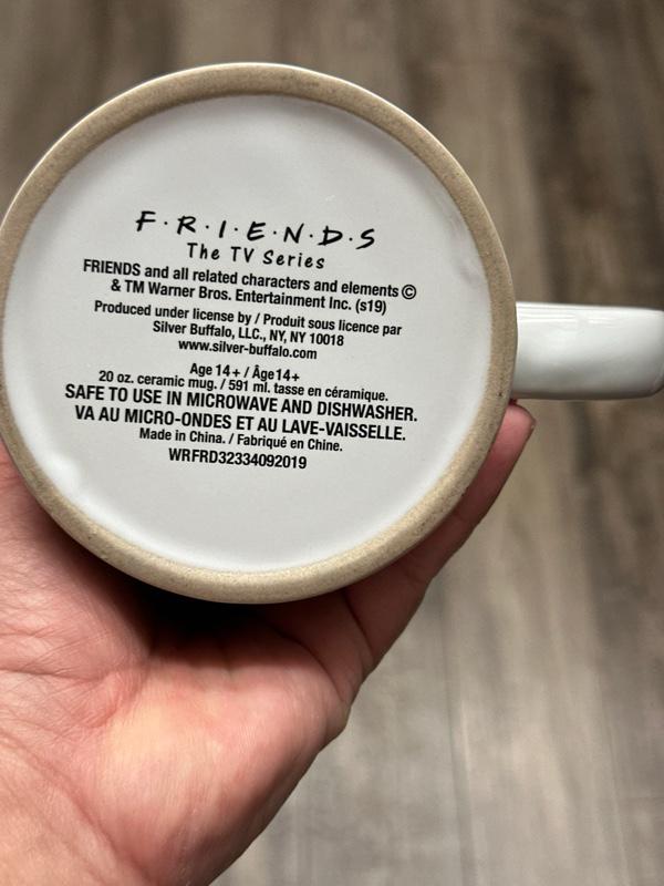 Friends TV Show Coffee Mug 20oz Black White Large Cup. Ship Fast!