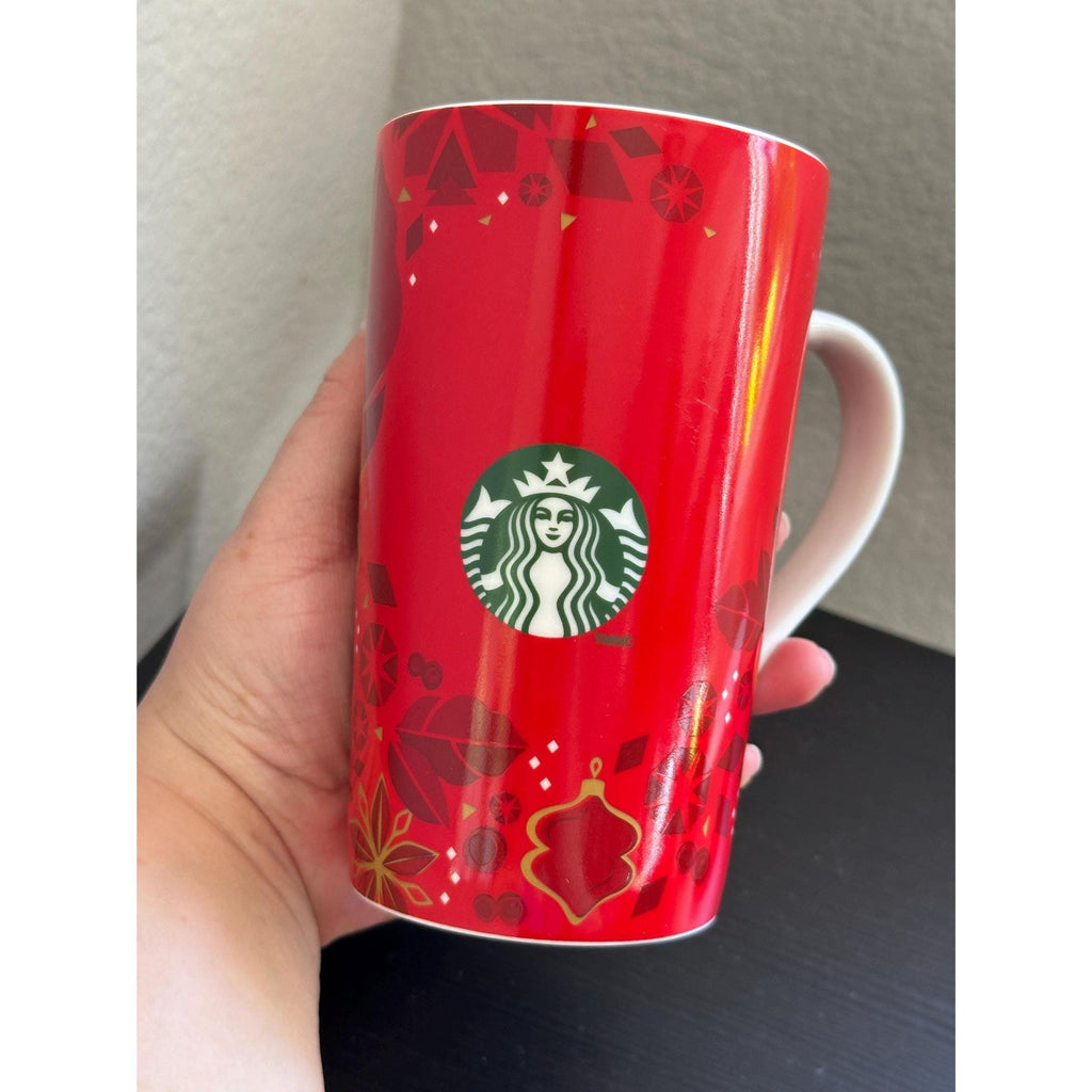 Starbucks Christmas Mug Red 16 oz 2013 Discontinued. EUC. Ship Fast!