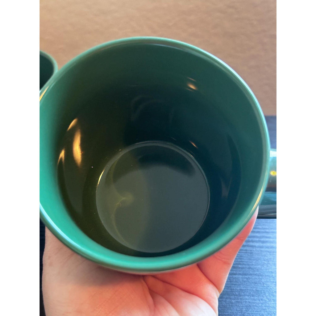 Starbucks Holiday Green Mugs - 2022 Christmas Edition - Set of 2. Ship Fast!