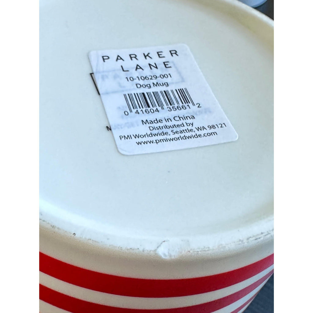 Parker Lane Dog Mom Coffee Mug Set - Sculpted Ears, Striped, 16 Oz
