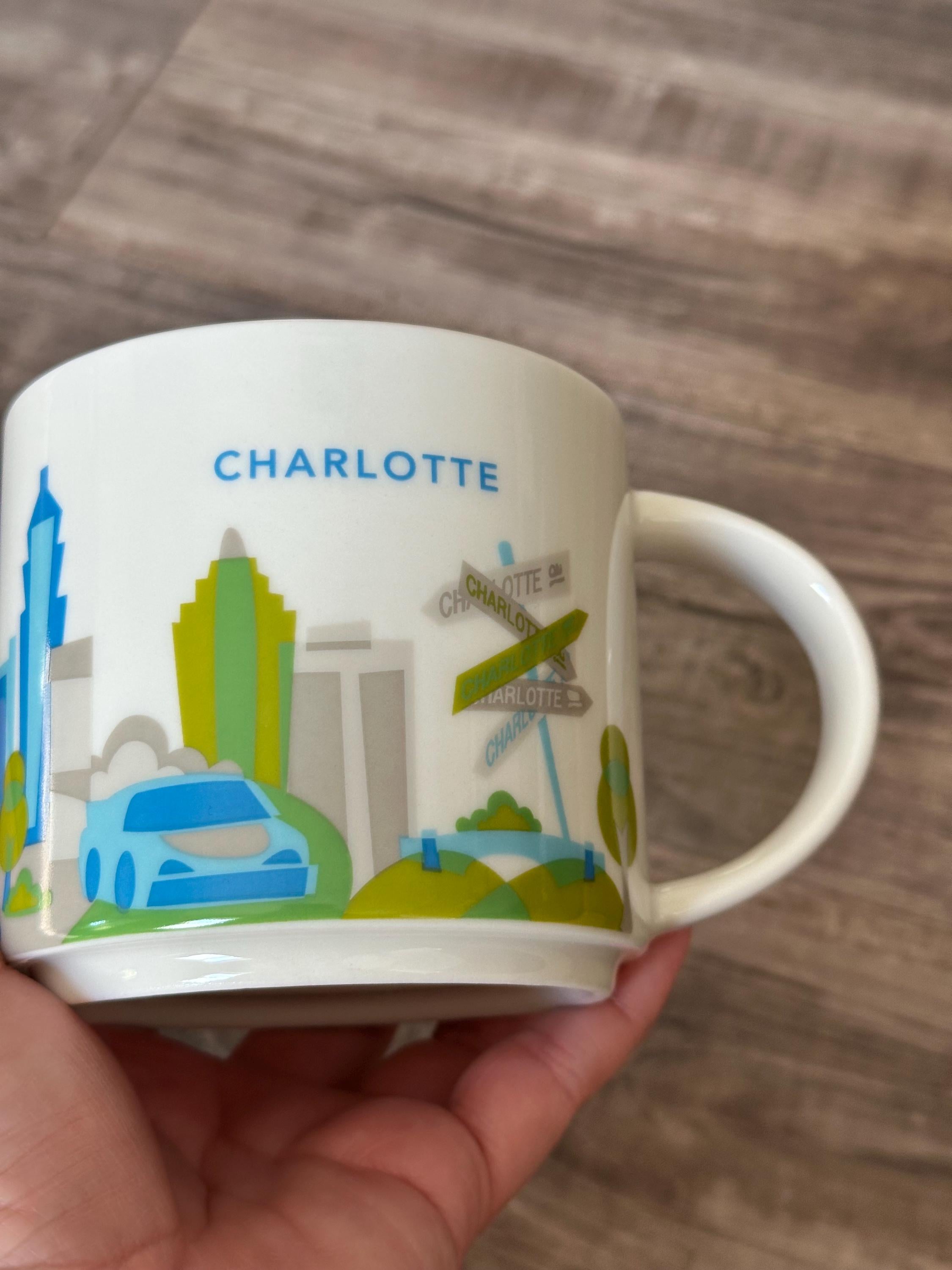 Starbucks Charlotte You Are Here Mug 14oz. Ship Fast!