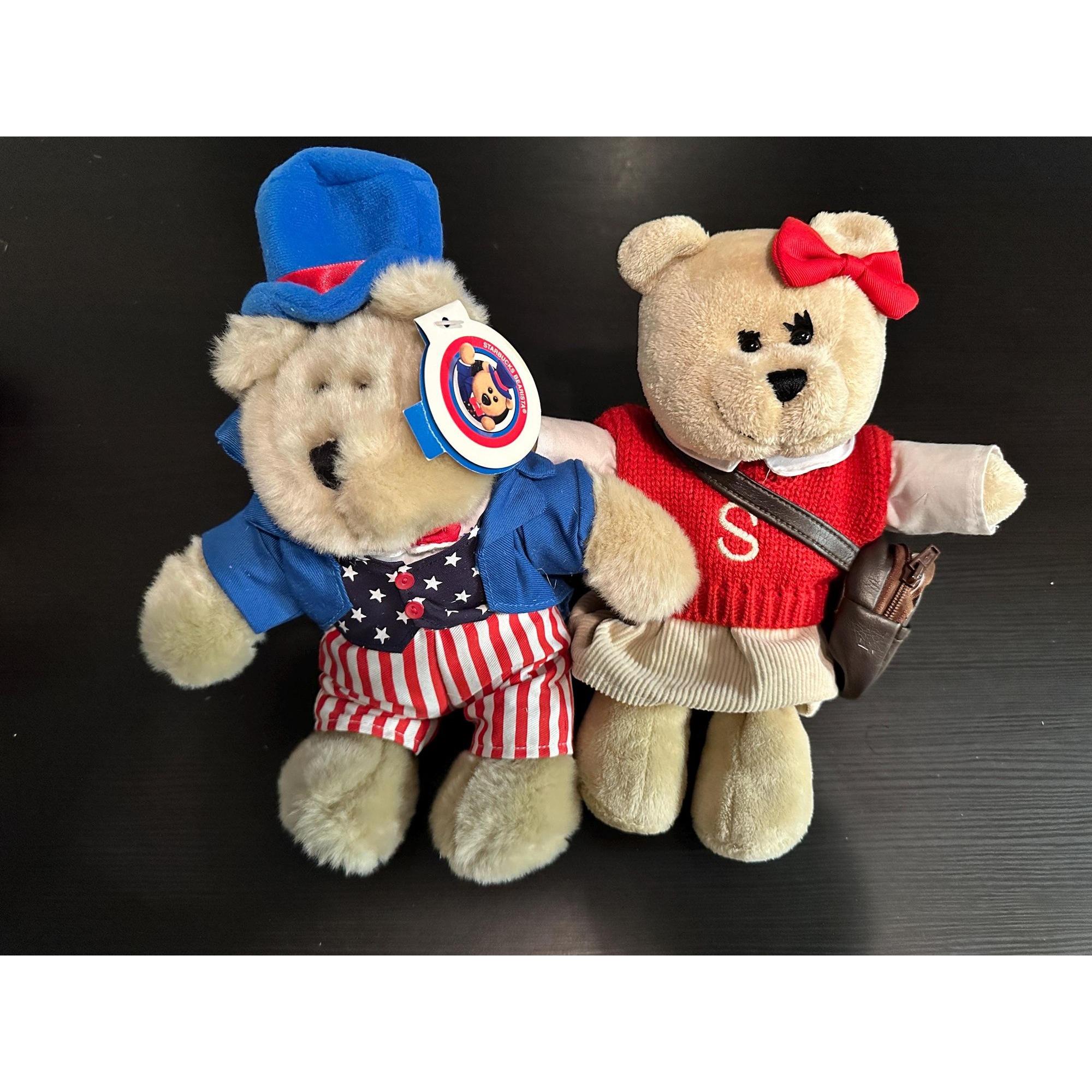 Vintage Starbucks Bearista Teddy Bears - Collectible Plush