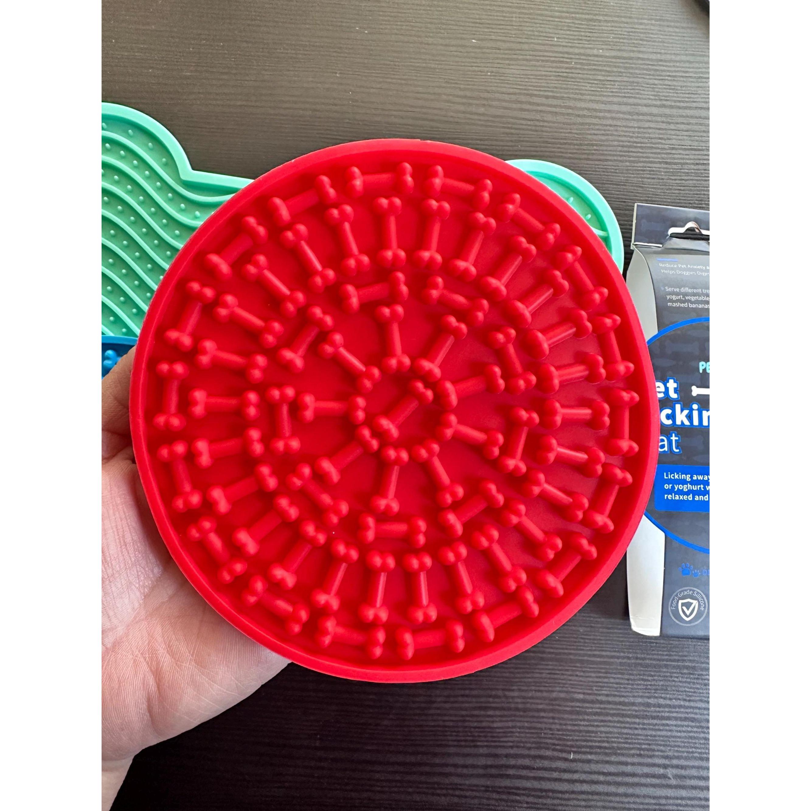 Dog Lick Pad 3-Pack for Anxiety Relief and Bath Time | Strong Suction. Ship Fast!