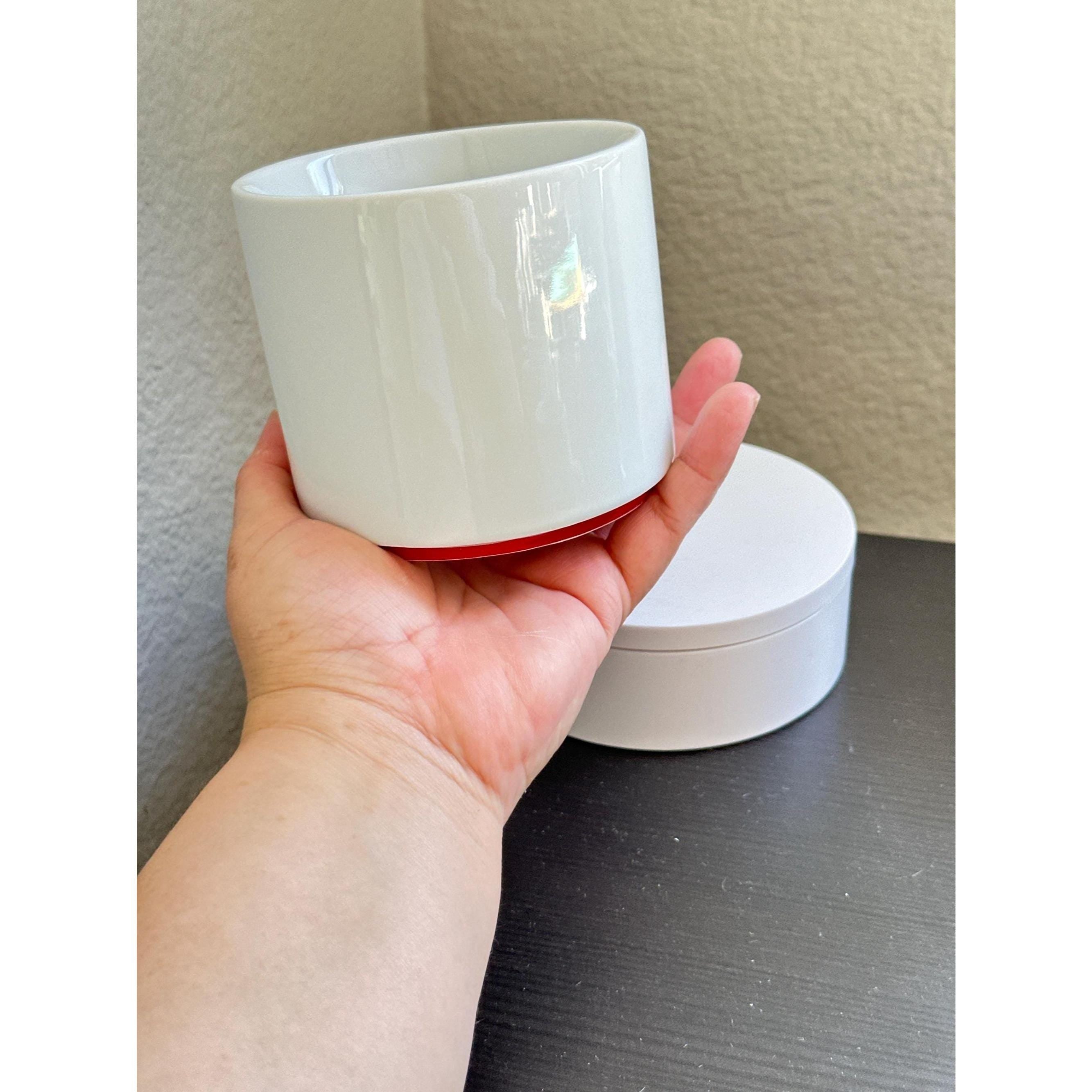 Starbucks White Stacking Mug | Red Rim, 16oz, 2012 Retired Collector Coffee Mug