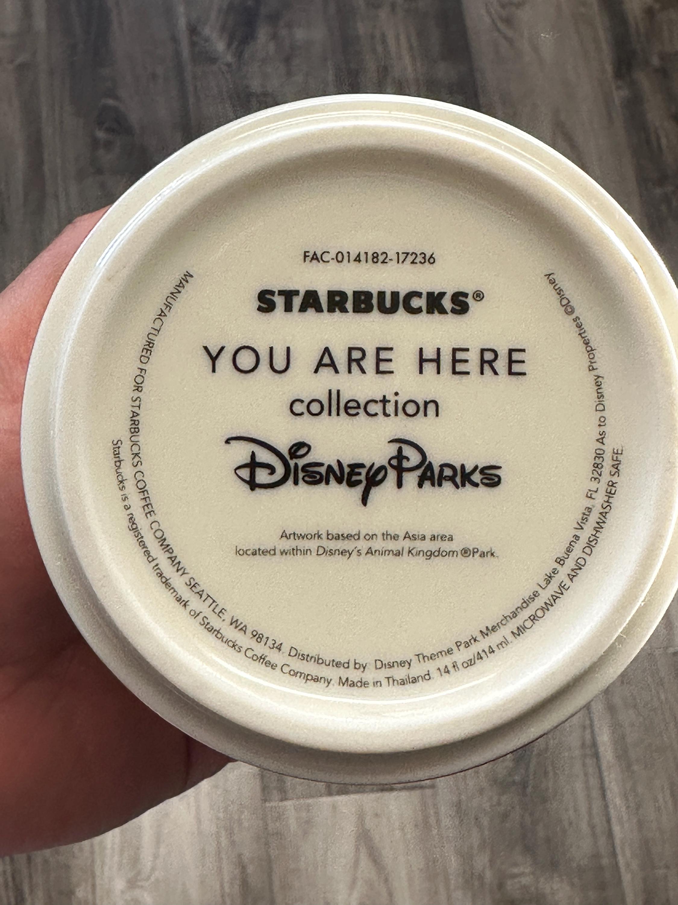 Starbucks Disney's Animal Kingdom You Are Here Mug. Ship Fast!