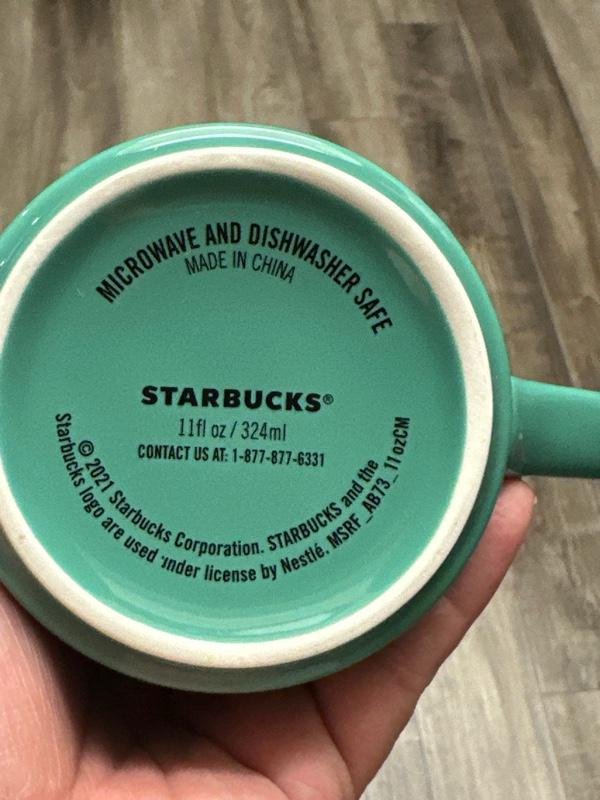 Starbucks Mint Green Coffee Mug Set of 2. 11oz. 2021 EUC. Ship Fast!