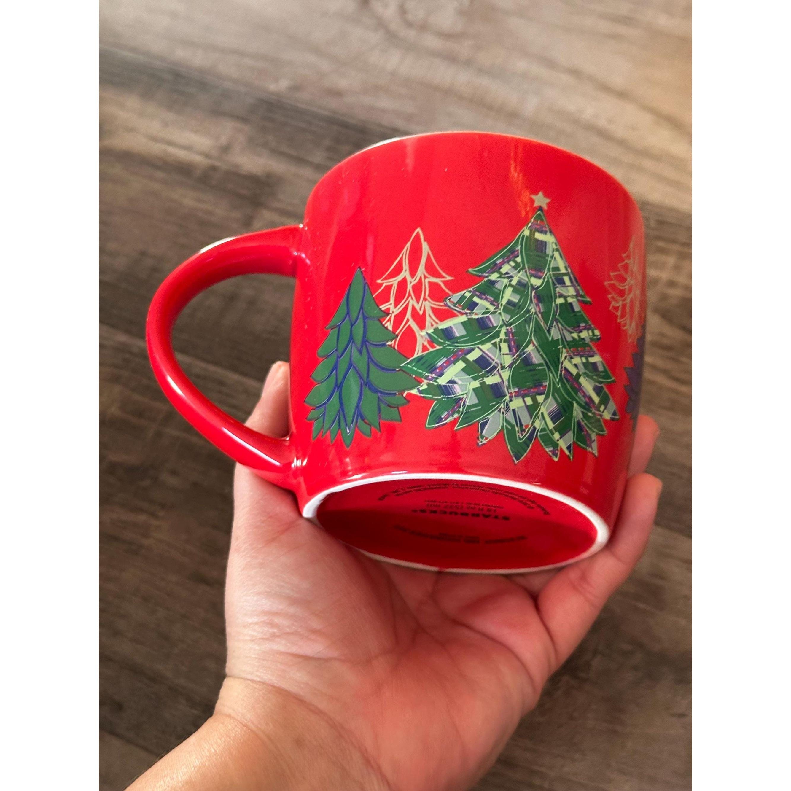 Rare 2020 Starbucks Red Holiday Trees Siren Mug - 18 oz Collectible. Ship Fast!