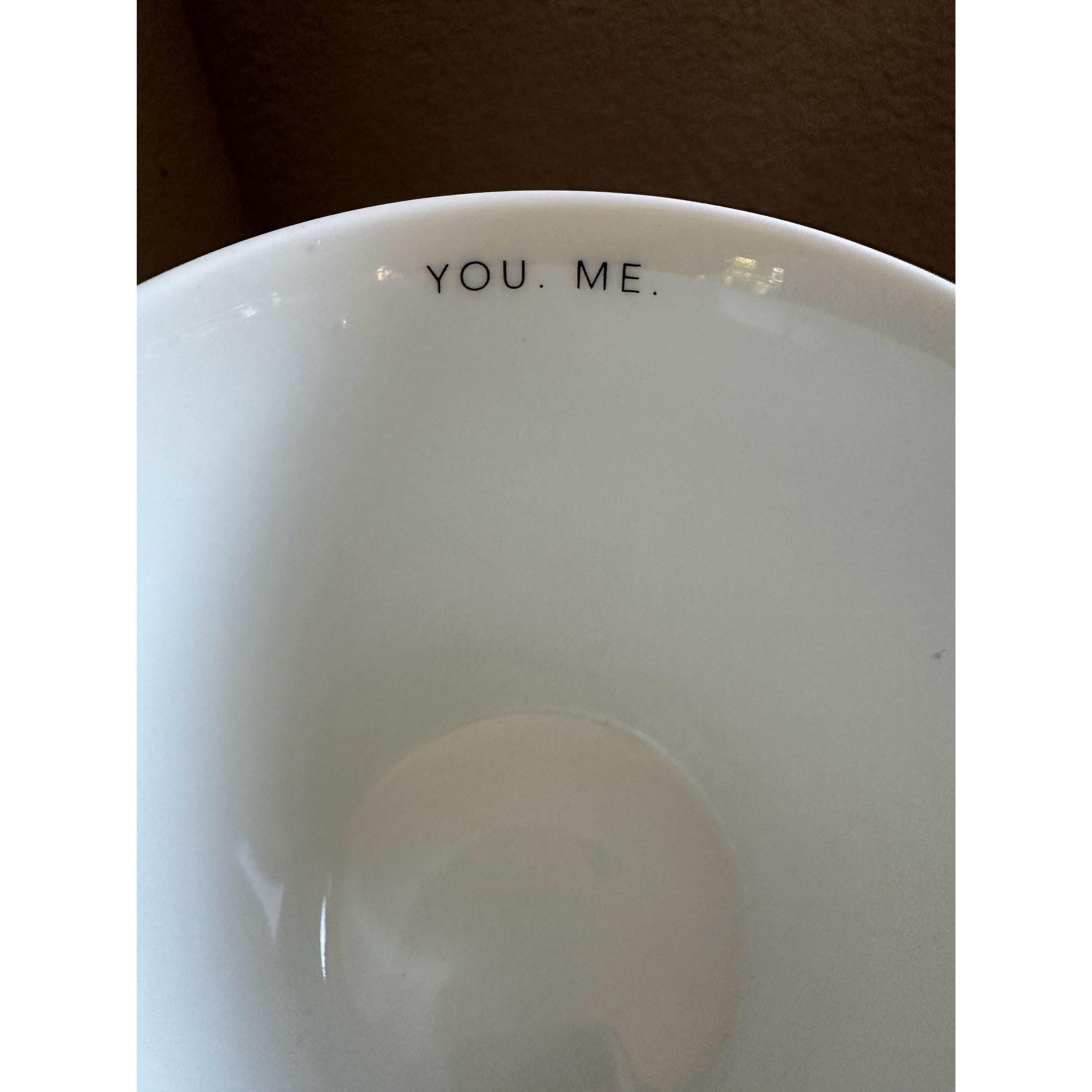 Starbucks You & and Me Ceramic Mug 12 oz White Red Love 2013 | Ship fast.