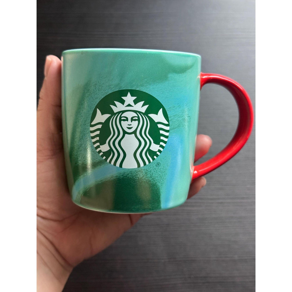 Starbucks Holiday Marbled Mugs: Green & Blue, Set of 2. 2024. Ship Fast!