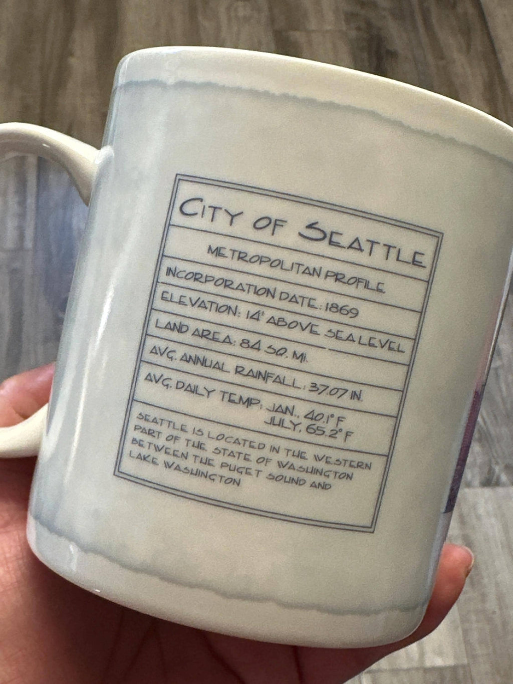 Starbucks Seattle Architecture Series Mug 18oz Coffee Cup EUC