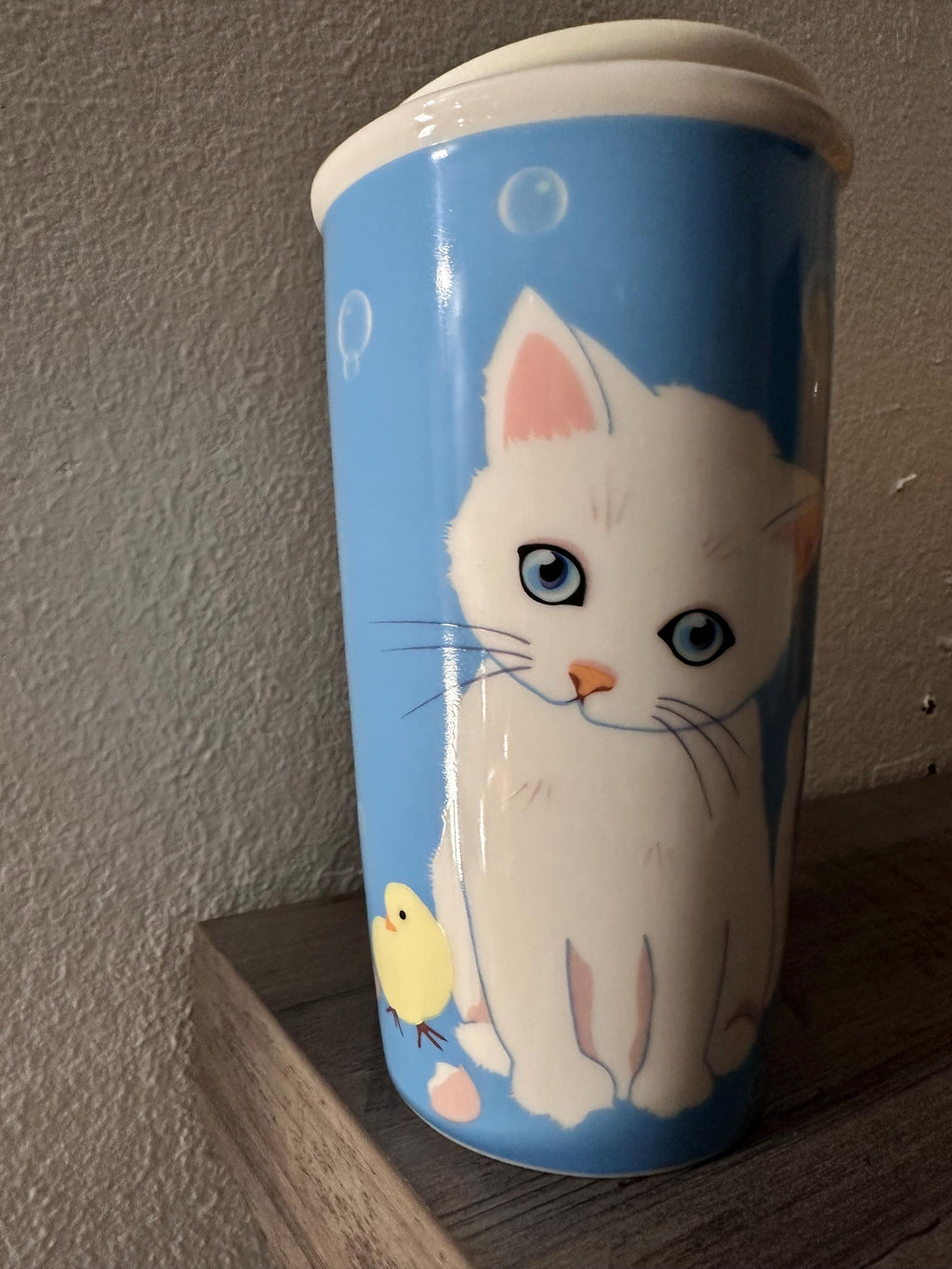 Starbucks Paul & Joe Cat Travel Tumbler 12oz Coffee Cup 2018 EUC. Ship Fast!