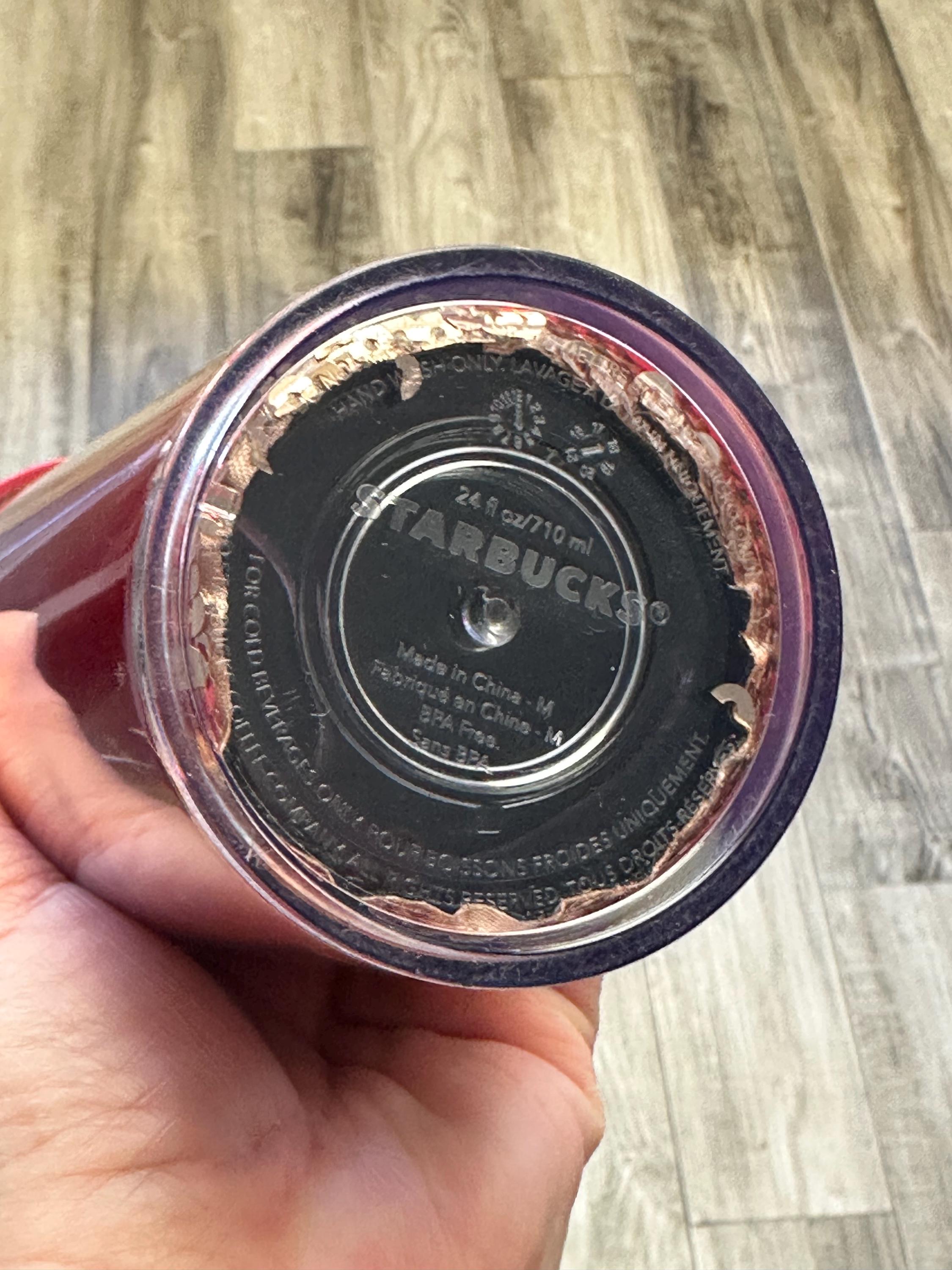 Starbucks 2018 Red Ombre Sequin Tumbler 24 oz Cold Cup