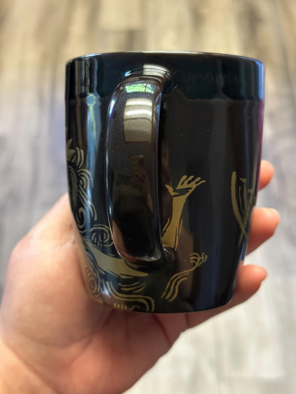 Starbucks Siren Mermaid 2012 Anniversary Mug 12oz Black Brown Gold Collectible. Ship Fast!