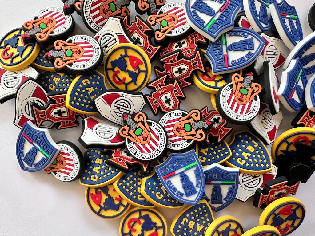 Soccer Team Shoe Charms | 6 Styles | Fits Crocs, Sandals & Clogs | Fun Sports Accessories | Ships Fast