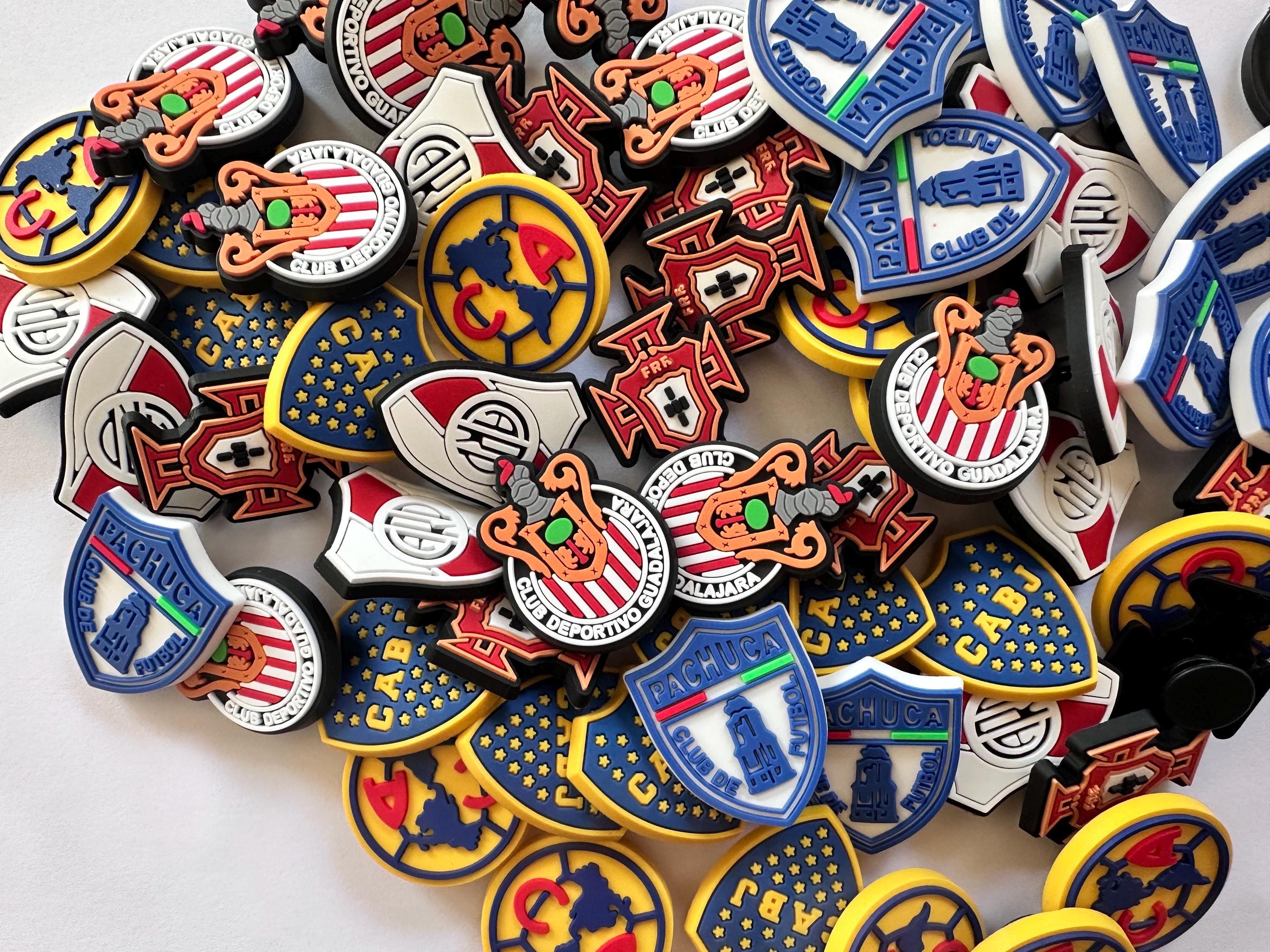 Soccer Team Shoe Charms | 6 Styles | Fits Crocs, Sandals & Clogs | Fun Sports Accessories | Ships Fast