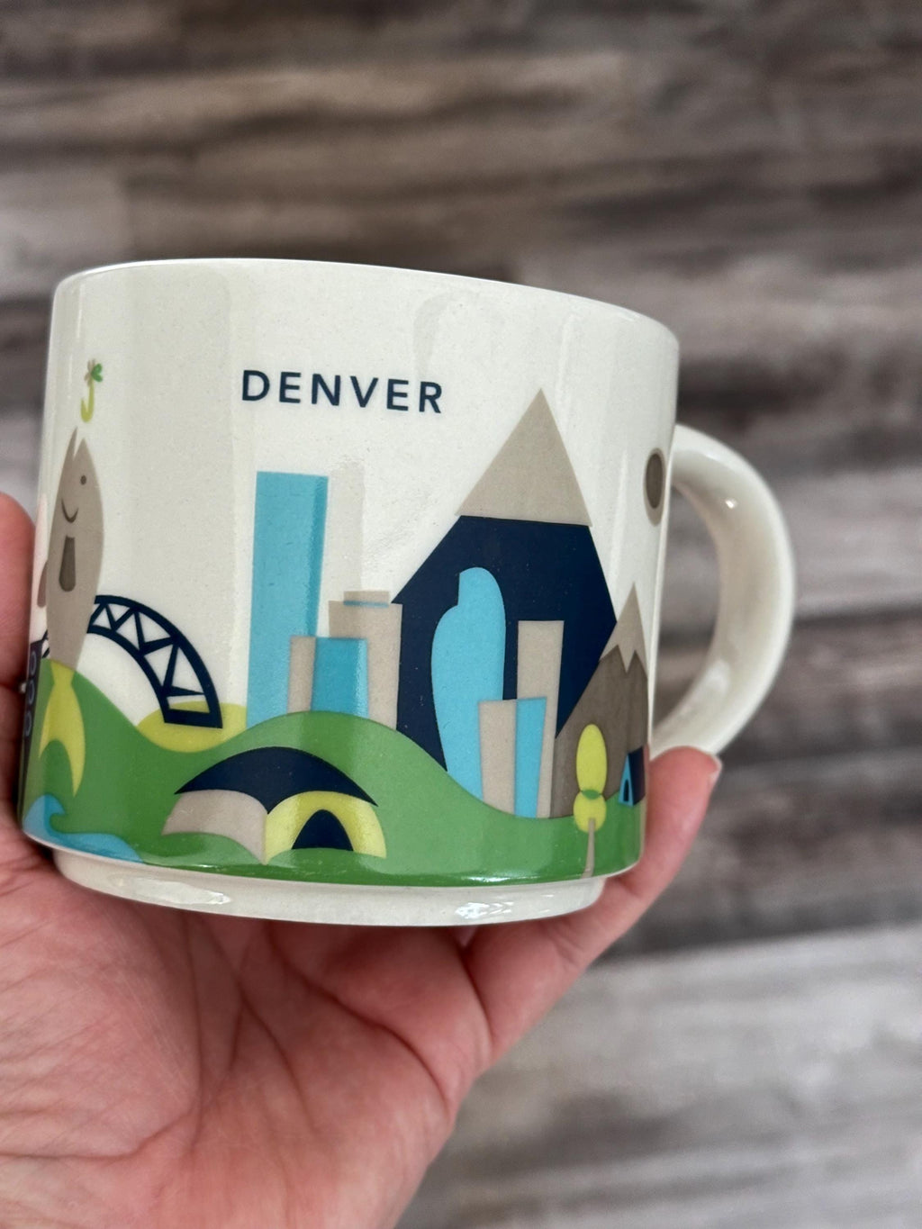 Starbucks Denver “You Are Here” YAH Collection 14oz Coffee Mug 2013. Ship Fast!