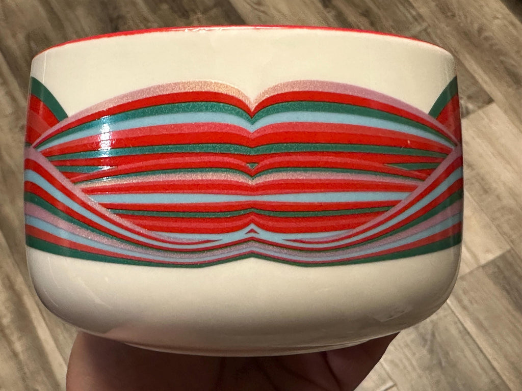 Starbucks Holiday Ceramic Swirl Candy Cane Mug 16oz, 2024. Ship Fast!