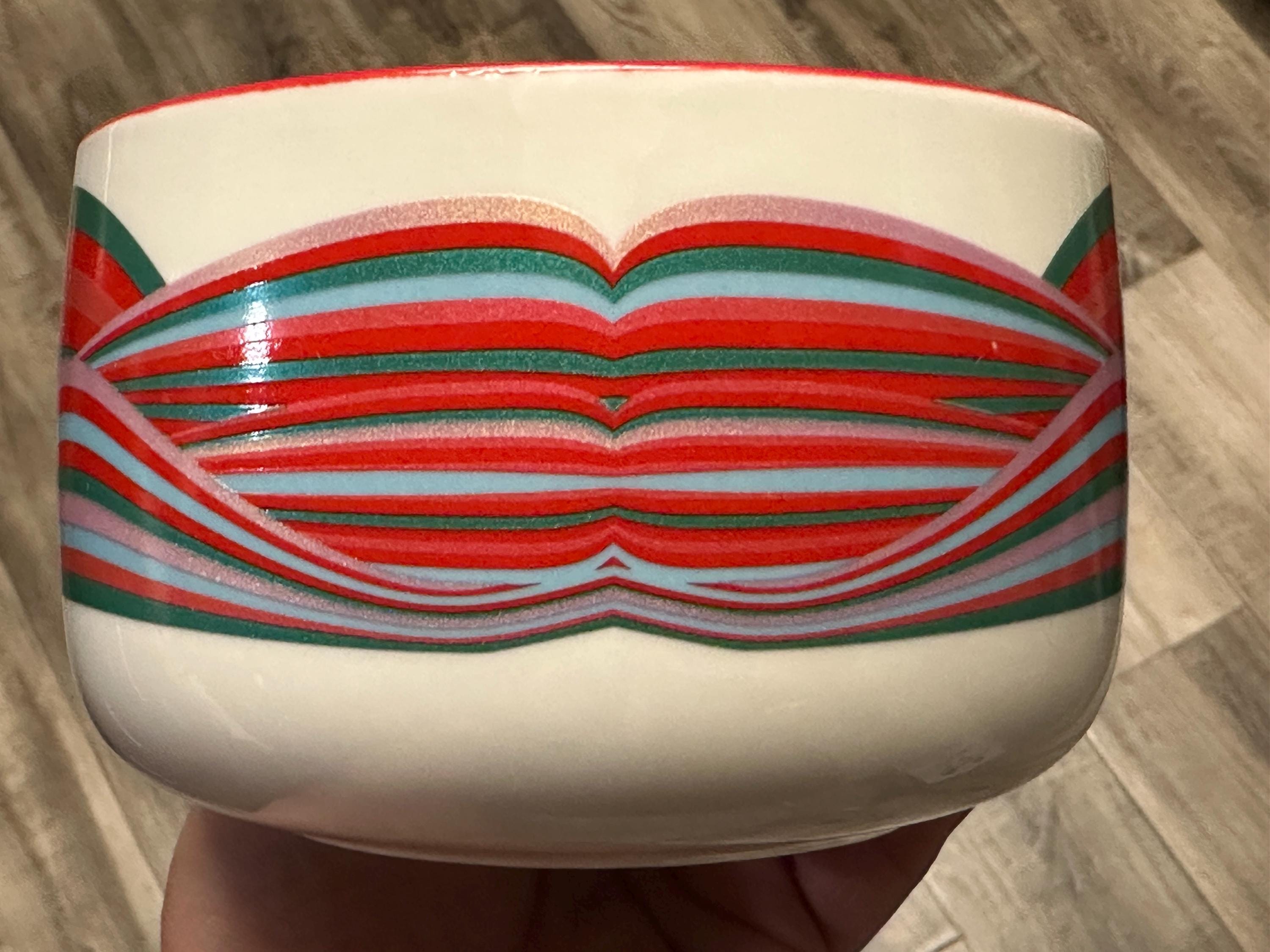 Starbucks Holiday Ceramic Swirl Candy Cane Mug 16oz, 2024. Ship Fast!