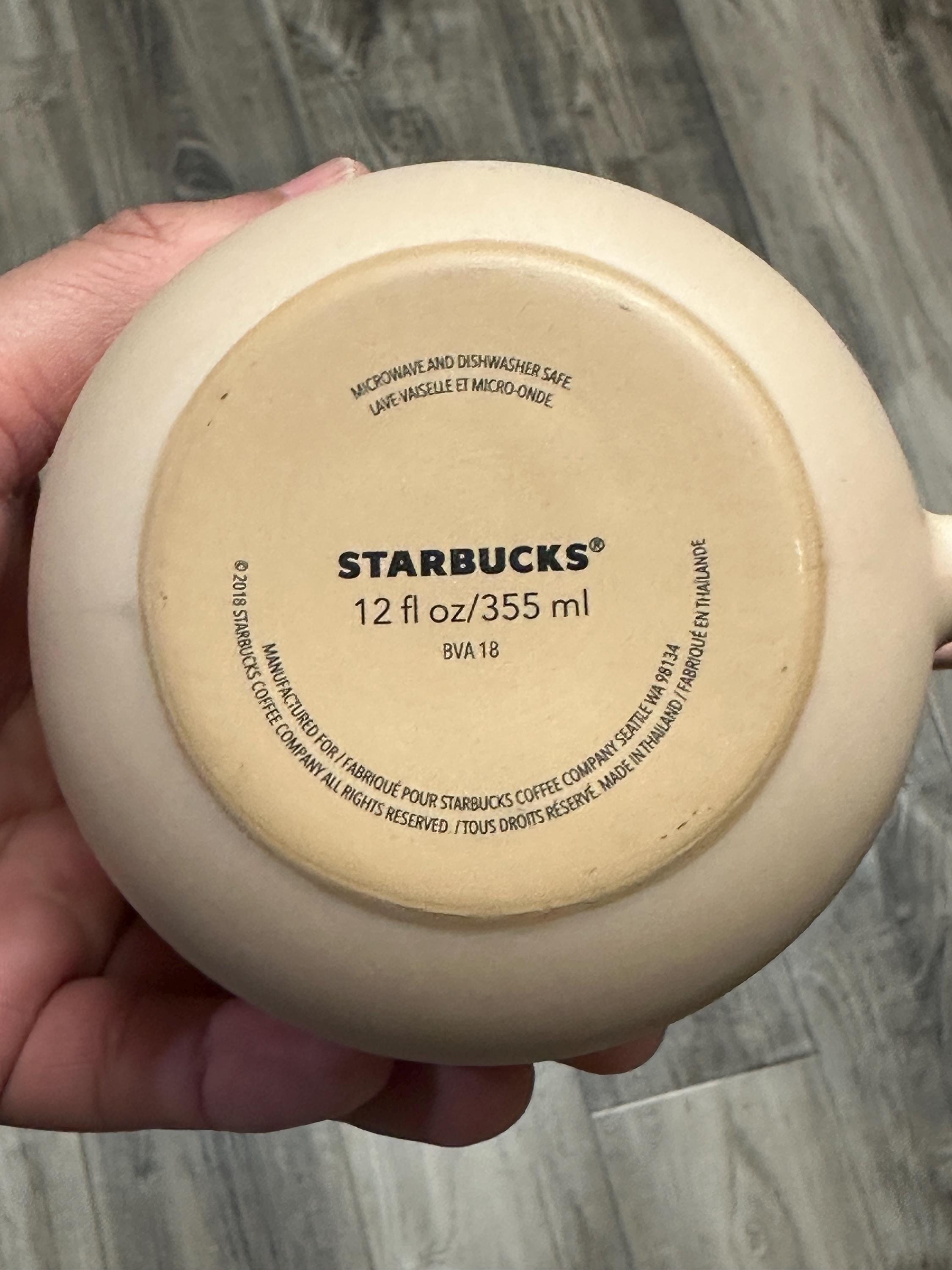 Starbucks Pink/orange Two-Tone Speckled Terracotta Mug 12oz 2018. Ship Fast!