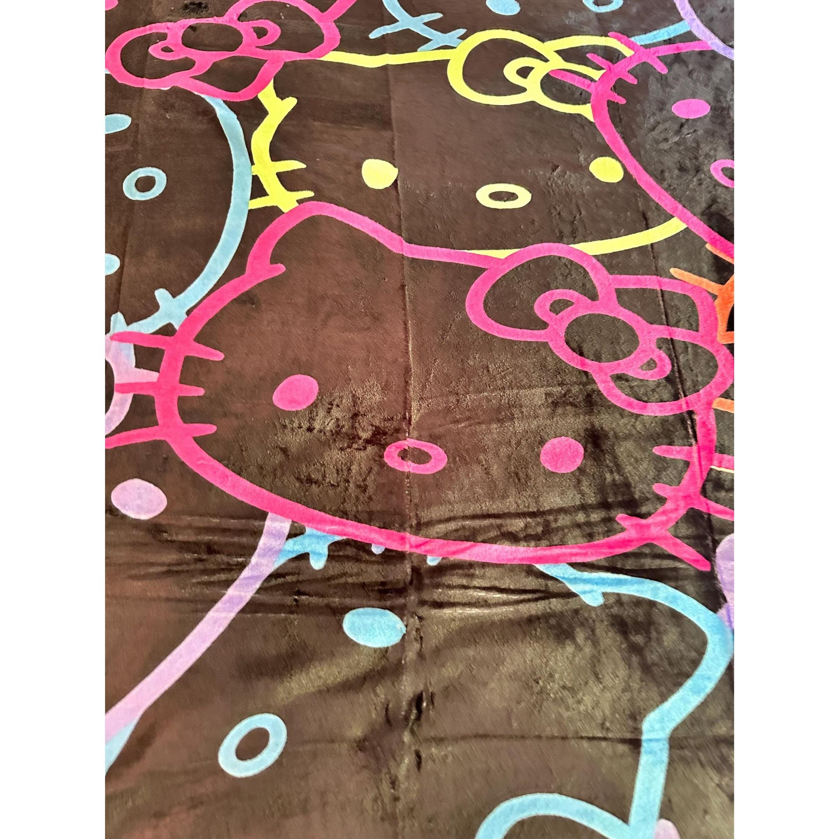Hello Kitty Neon Blanket 39x53 Inches | Soft Cozy Throw | Ships Fast!