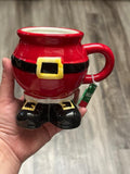 Santa Pants Christmas Mug 17oz St Nicholas Holiday Coffee Cup New. Ship Fast! | Little Joy Market