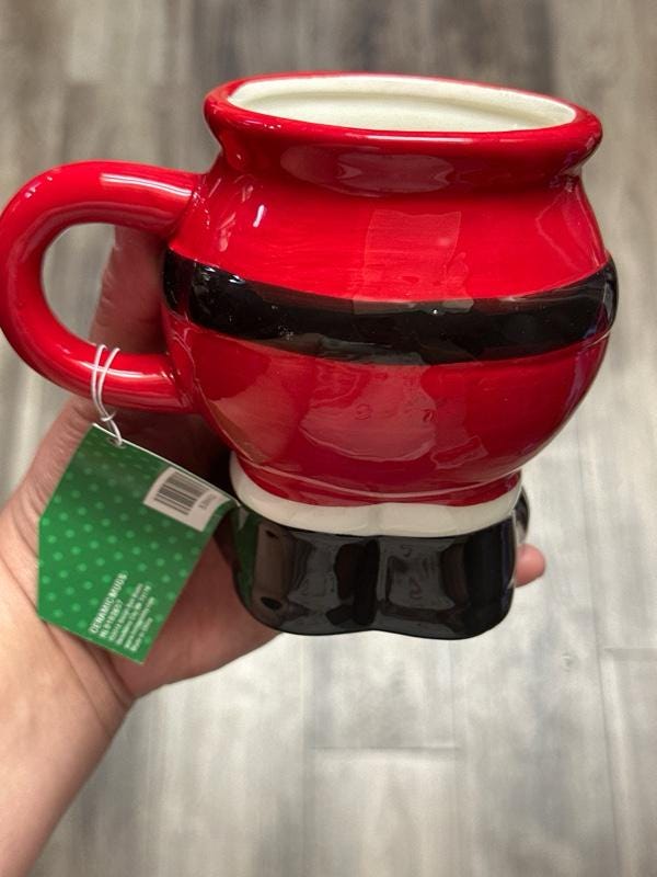 Santa Pants Christmas Mug 17oz St Nicholas Holiday Coffee Cup New. Ship Fast!