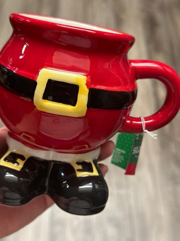 Santa Pants Christmas Mug 17oz St Nicholas Holiday Coffee Cup New. Ship Fast!
