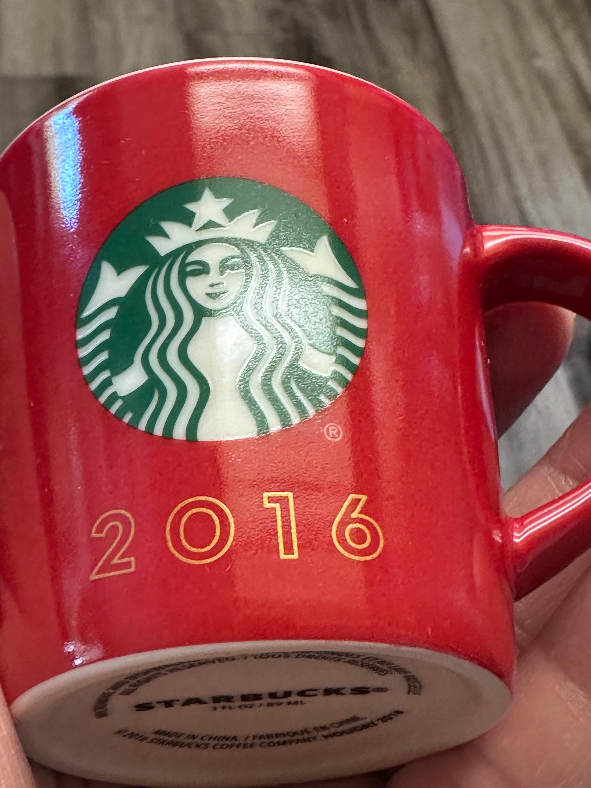 Starbucks Red Mini Holiday Mug 2016. New! – Ship Fast