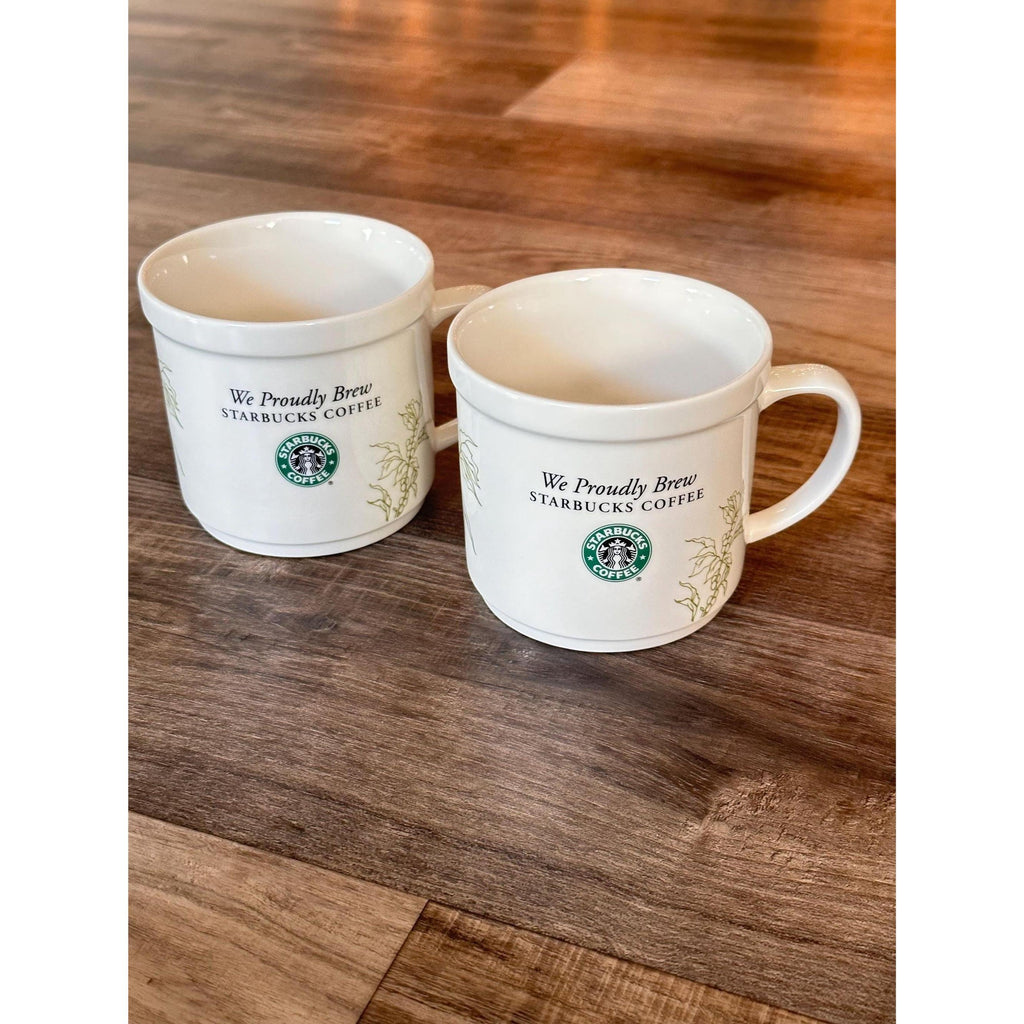 Starbucks “We Proudly Brew” Stacking Cups Set of 2. Ship Fast! | Little Joy Market