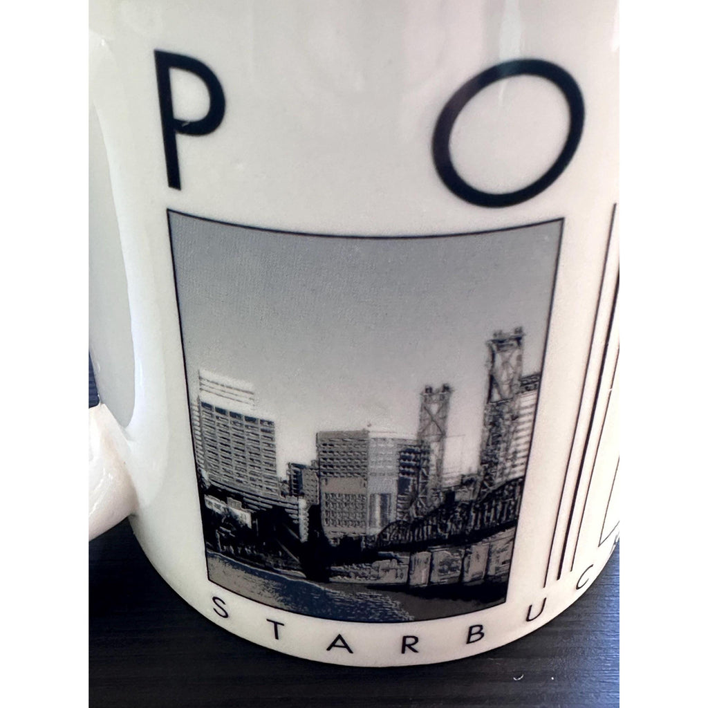 Vintage Starbucks Portland Oregon City Scene Mug - 2005 Barista Series