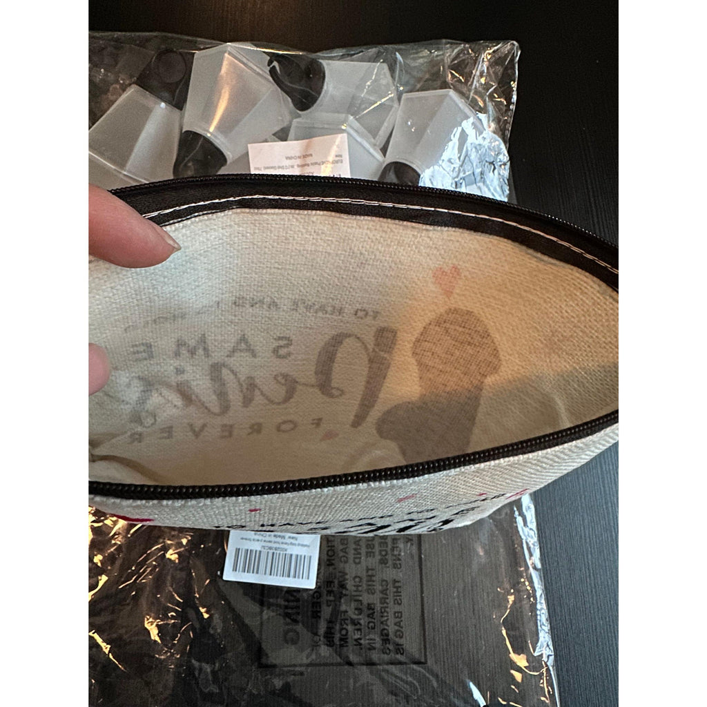 Bachelorette Party Favors | Wedding Ring Shot Glasses Set & Bride Makeup Bag. Ship Fast!