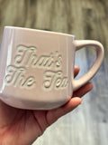 Tea Mug 12 oz Porcelain White pink – New. Ship Fast! | Little Joy Market