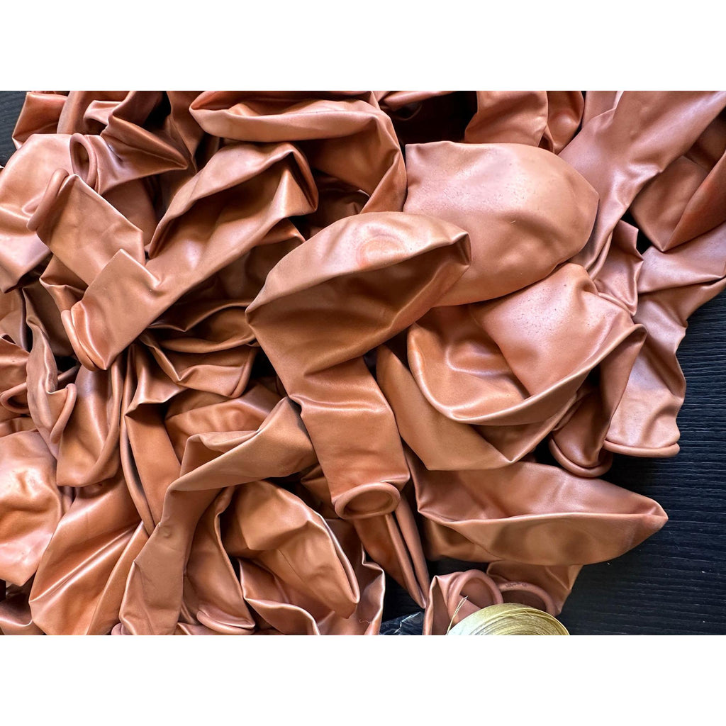 70 Pcs Caramel Brown Balloons: Boho Party Decorations