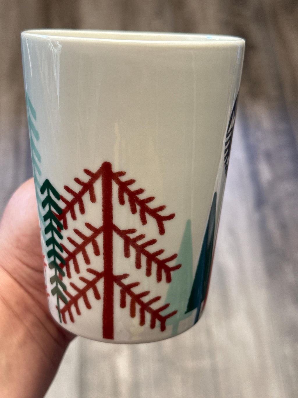 Starbucks Christmas Tree Mug 14oz Holiday Ceramic Coffee Cup EUC