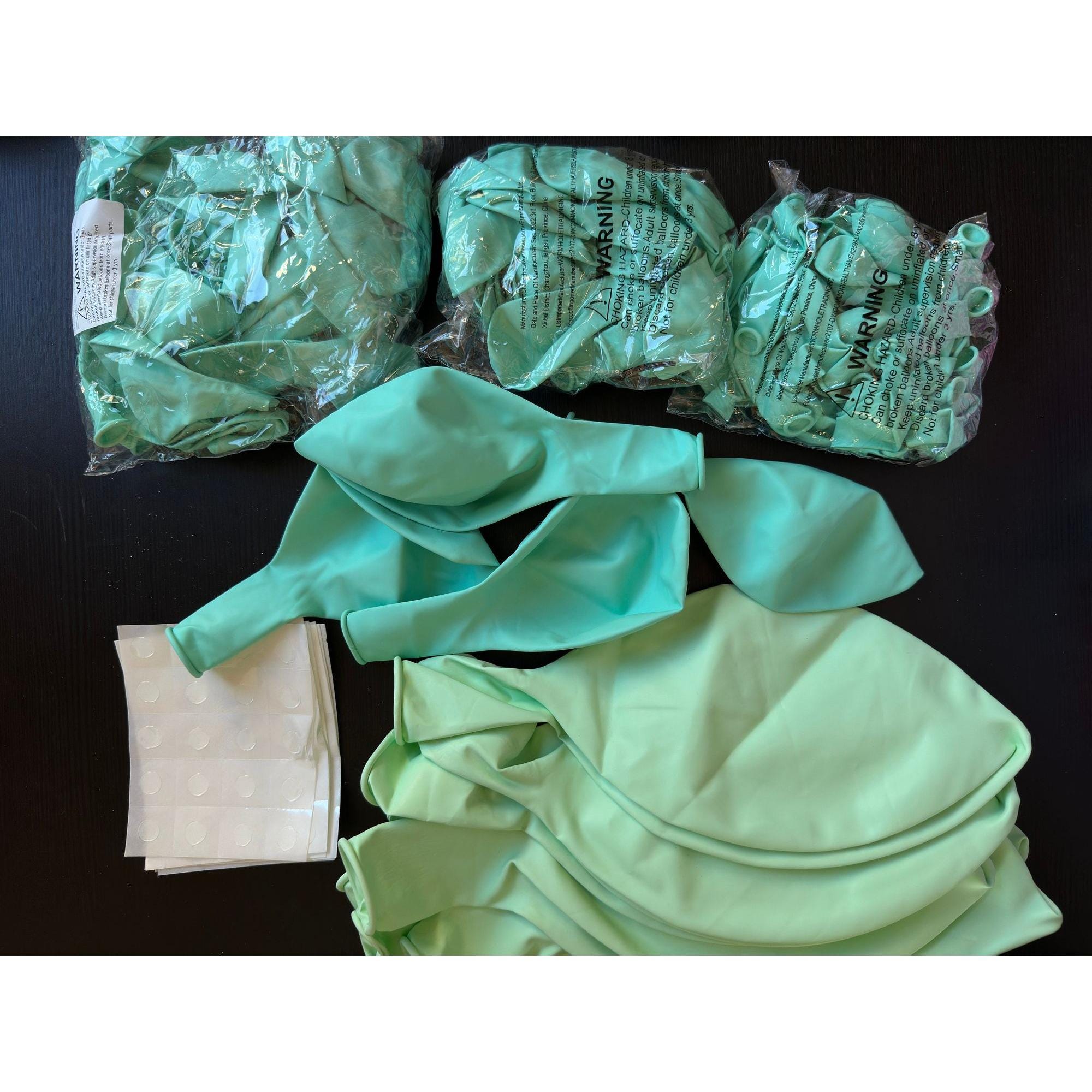 Mint Green Balloons| Pastel Mint Green Balloons | different sizes | Party balloons | 138 balloons. Ship fast!