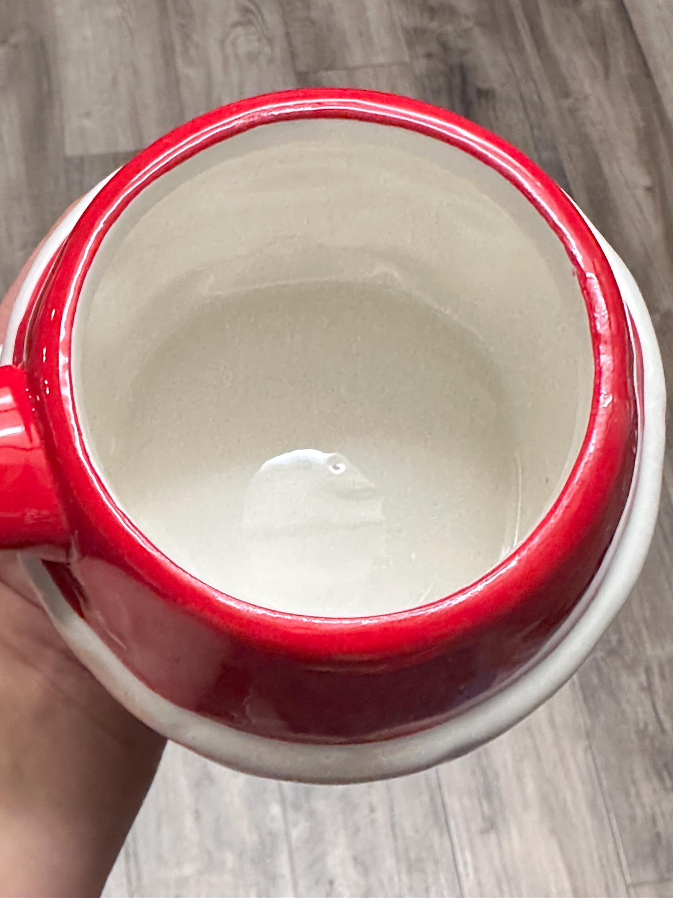 Santa Face 3D Holiday Mug, 14 oz Christmas Coffee Cup. Ship Fast!