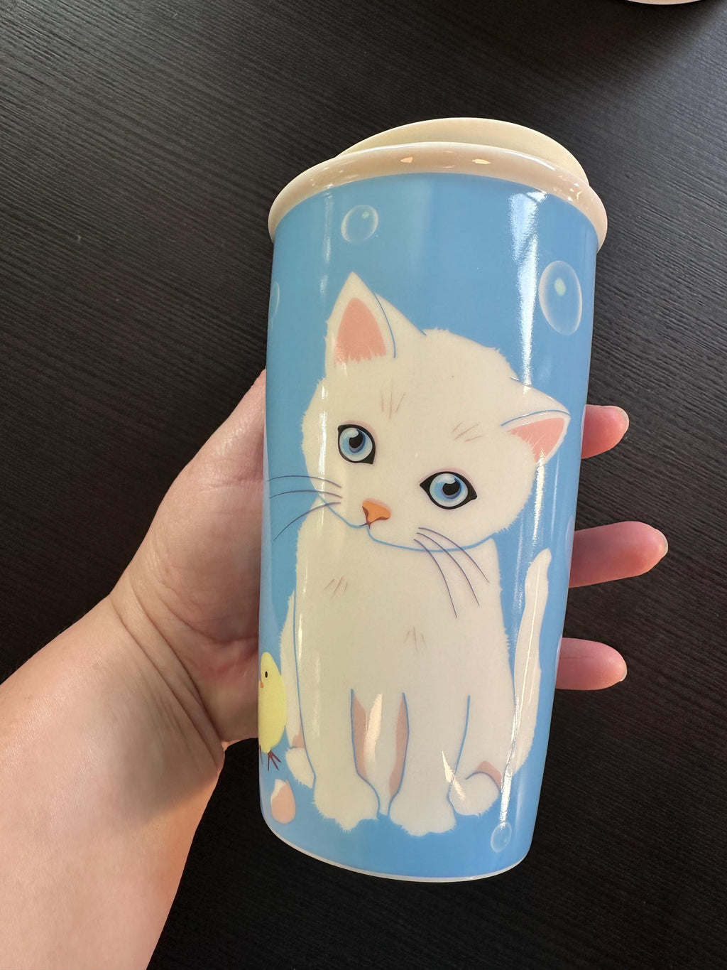 Starbucks Paul & Joe Cat Travel Tumbler 12oz Coffee Cup 2018 EUC. Ship Fast!