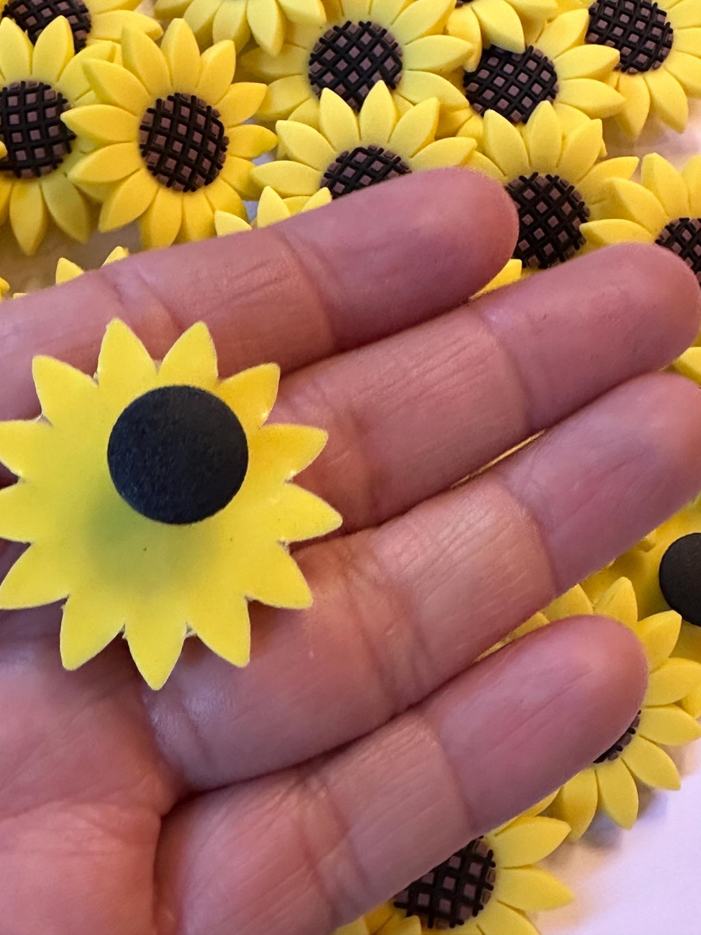 Sunflower Shoe Charm | Charm PVC Clog Accessory. Ship Fast!