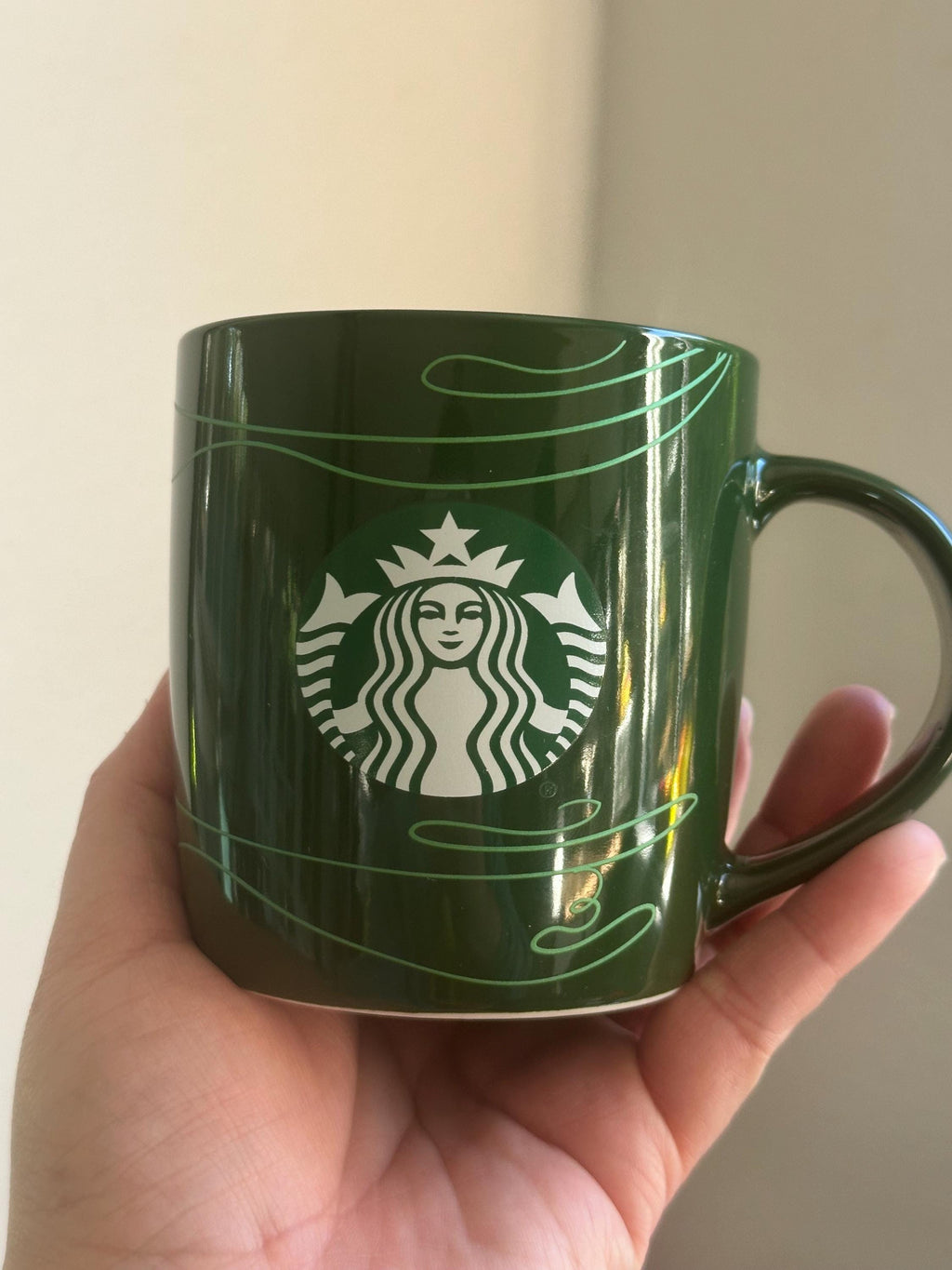 Starbucks Green Holiday Mug, 2020 Collector Cup (12 oz). Ship fast!