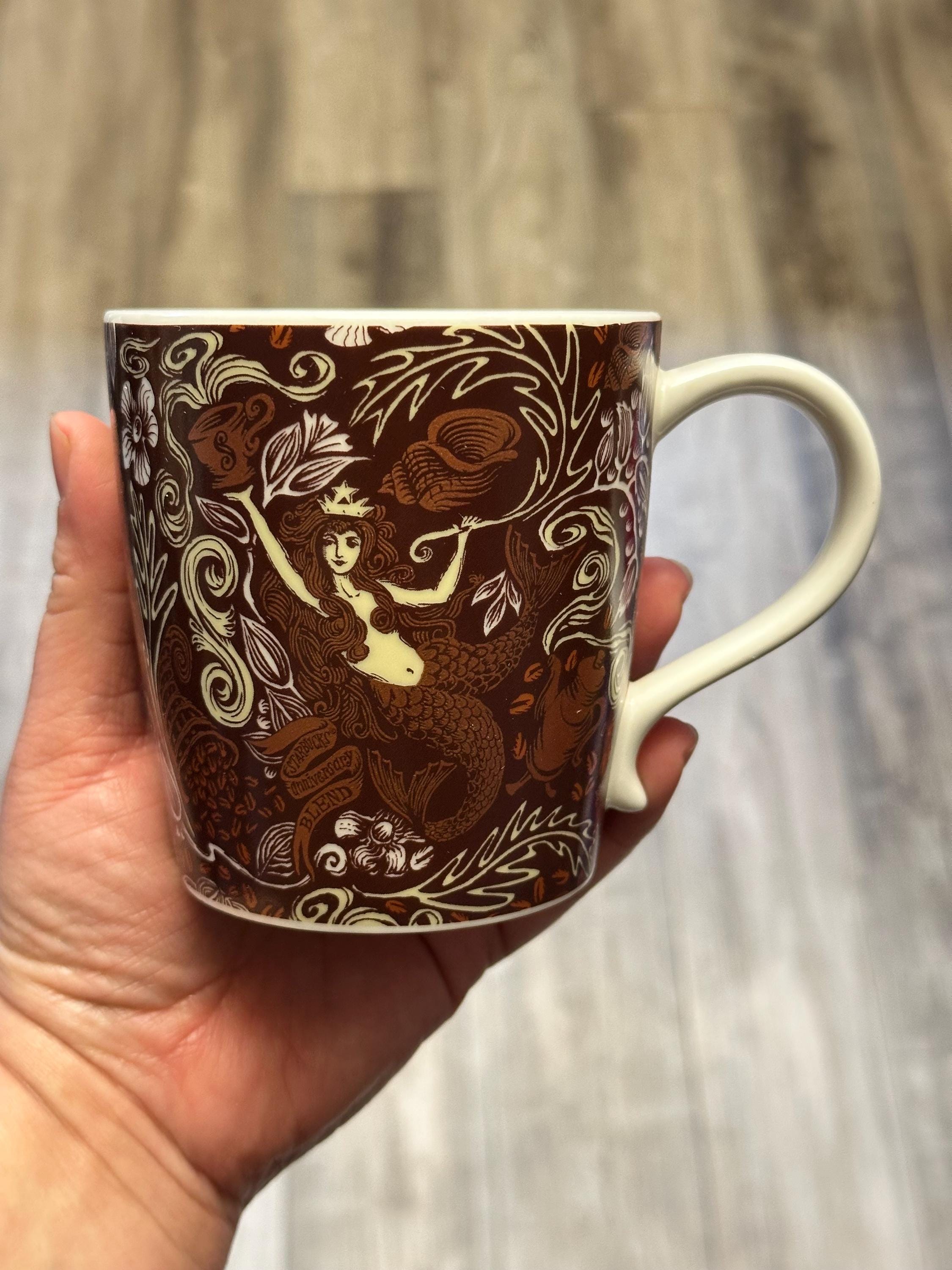 Starbucks Siren Bronze & Brown Mug 12oz – 2008 Collectible. Ship Fast! | Little Joy Market