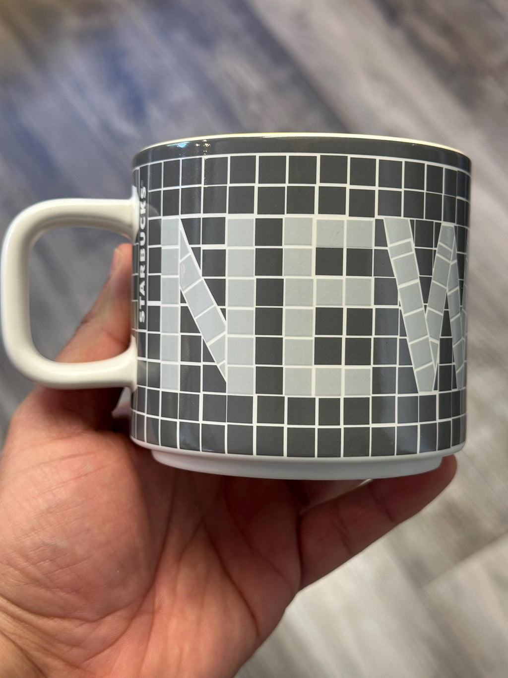 Starbucks New York Subway Tile Mug Pigeon Grey 12oz – Ship fast!