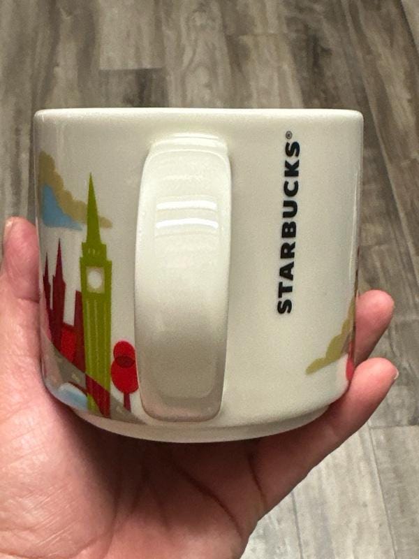 Starbucks London You Are Here Collection 14oz Coffee Mug EUC. Ship Fast!