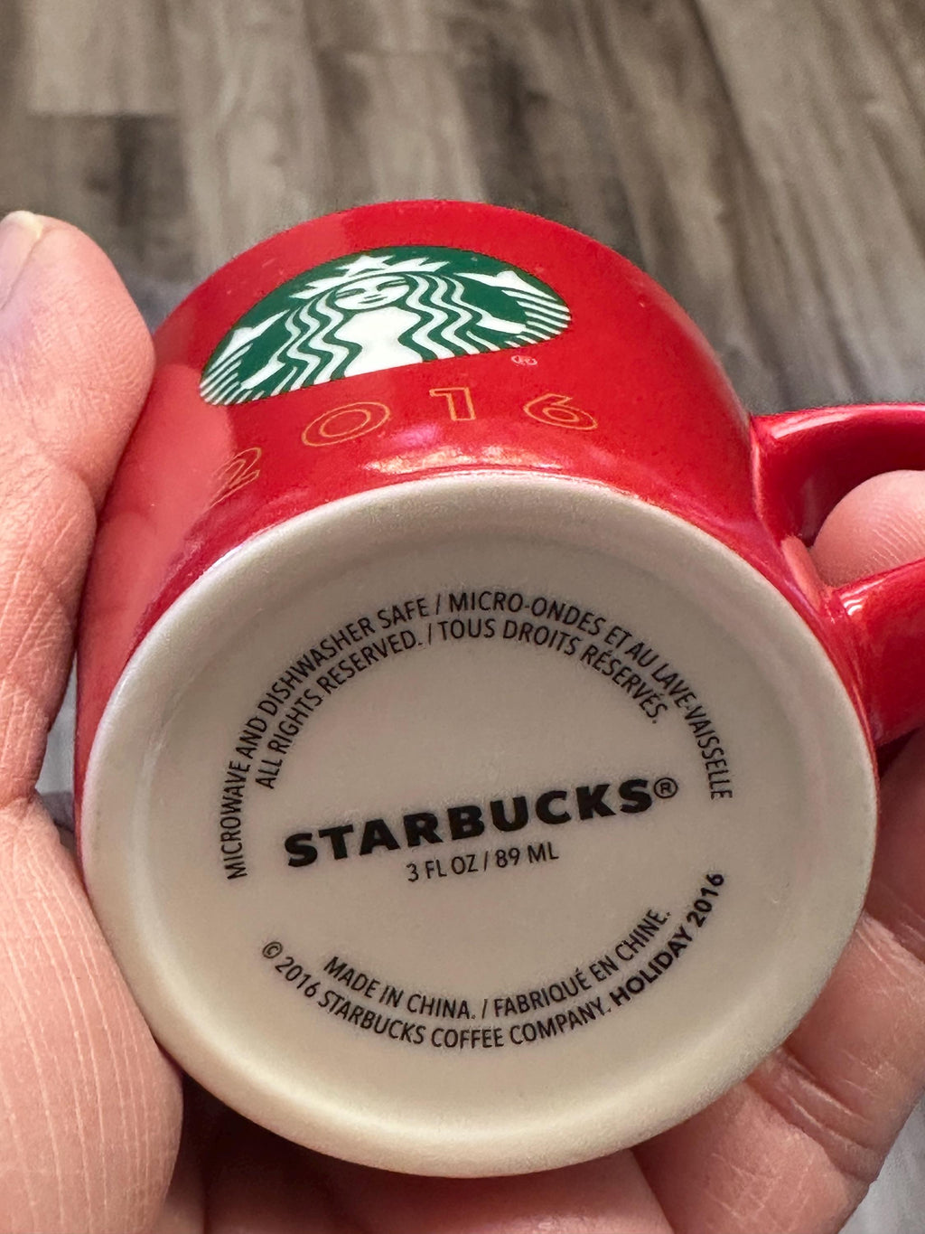 Starbucks Red Mini Holiday Mug 2016. New! – Ship Fast