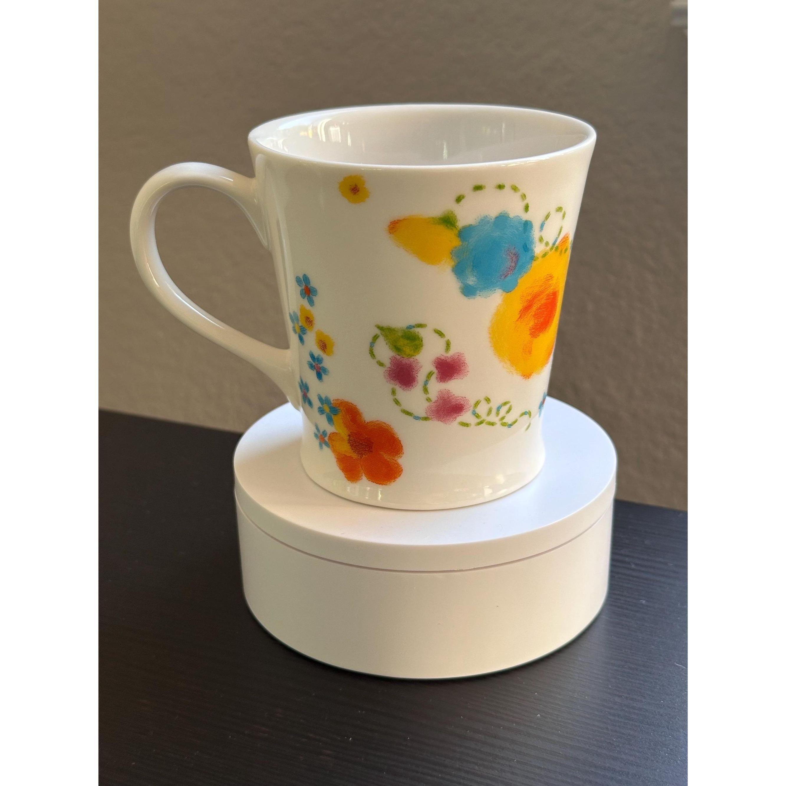 Starbucks vintage Mug: Floral Watercolor Design, Collectible (2006). Ship Fast! | Little Joy Market