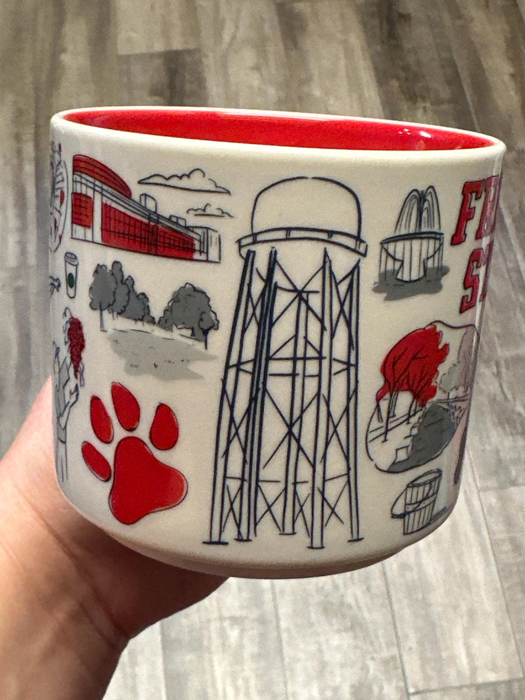 Starbucks Fresno State Bulldogs Campus Collection Mug 14oz 2022 EUC