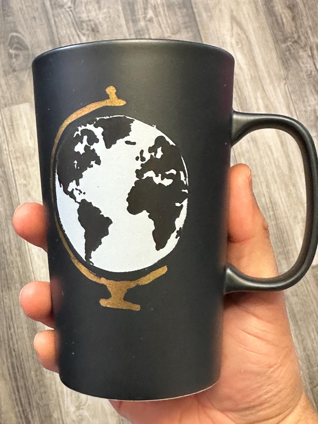 Starbucks 2015 Matte Black World Globe Mug 16oz – New in Box. Ship Fast! | Little Joy Market