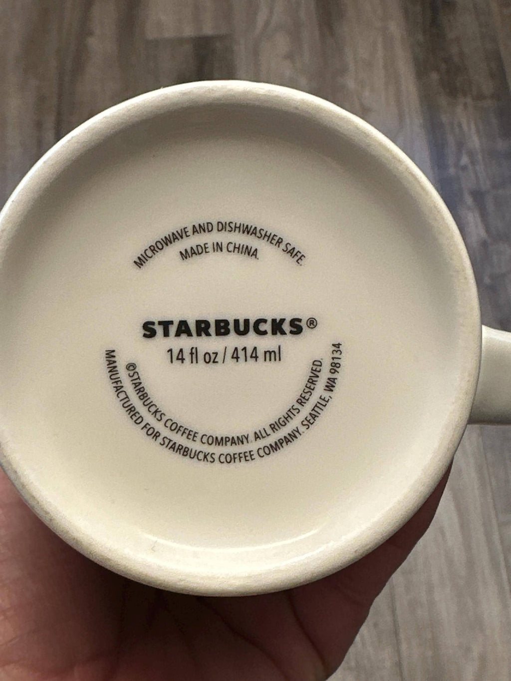 Starbucks Christmas Tree Mug 14oz Holiday Ceramic Coffee Cup EUC