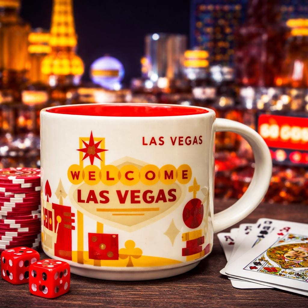 Starbucks Las Vegas You Are Here Mug. 14 Oz | Ship Fast!