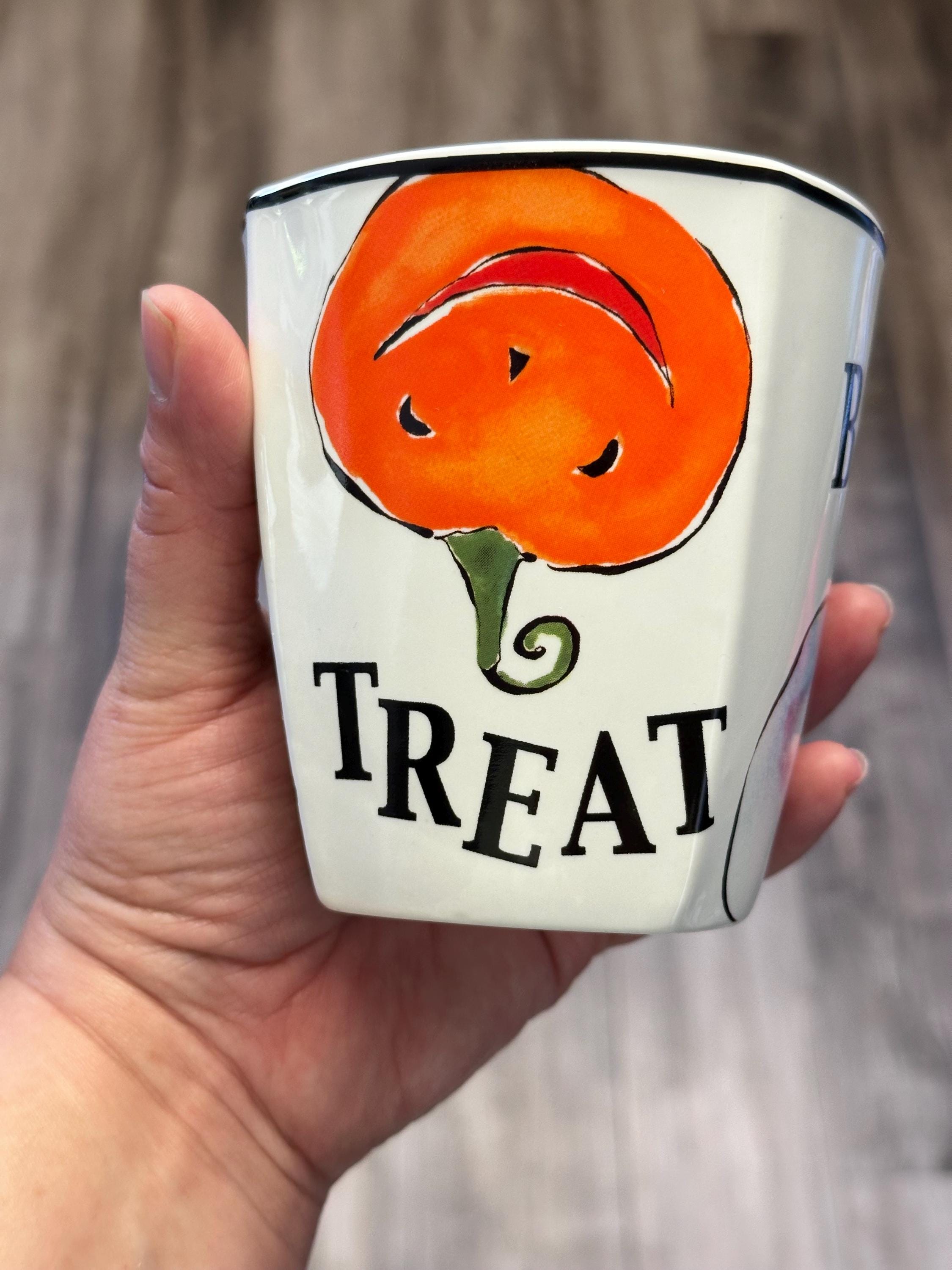 Trick or Treat Halloween mug. New! Ship Fast!